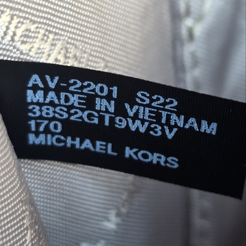 Michael Kors Jet Set Logo Large Floral Wristlet Clutch - Picture 4 of 5